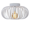 Lucide ceiling luminaire MANUELA round E27 IP20, white