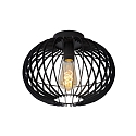 ceiling luminaire REDA round E27 IP20, black