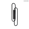 Lucide wall luminaire THELMA IP20, black dimmable
