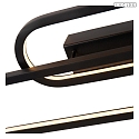 Lucide wall luminaire THELMA IP20, black dimmable