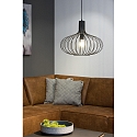 Lucide pendant luminaire MANUELA round E27 IP20, black