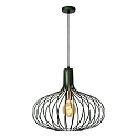 pendant luminaire MANUELA round E27 IP20, green