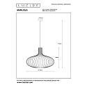 Lucide Pendelleuchte MANUELA, � 50 cm, 1xE27, gr�n