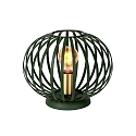 table lamp MANUELA round E27 IP20, green 