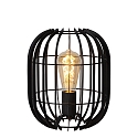 table lamp REDA oval E27 IP20, black 