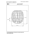 Lucide table lamp REDA oval E27 IP20, black 