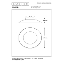 Lucide LED Deckenleuchte FOSKAL, � 34,5 cm, 1x12W, 2700K, wei�
