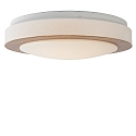 Lucide ceiling luminaire DIMY LED round IP21, wood, opal dimmable