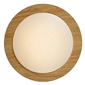 Lucide LED Deckenleuchte DIMY Badleuchte, � 28,6 cm, 1x12W, 3000K, IP21, dimmbar, Holz hell