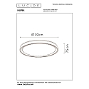Lucide ceiling luminaire NURIA LED round IP20, white dimmable