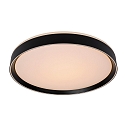 ceiling luminaire NURIA LED round IP20, black dimmable