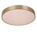 ceiling luminaire MALIN LED round IP20, gold matt, brass dimmable