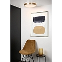 ceiling luminaire MALIN LED round IP20, gold matt, brass dimmable