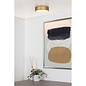 Lucide ceiling luminaire UNAR LED round IP20, gold matt, brass, opal dimmable