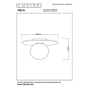 Lucide Deckenleuchte TRICIA, � 25 cm, 1xE27, wei�