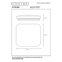 Lucide ceiling luminaire OTIS LED square IP20, opal 