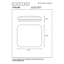 Lucide ceiling luminaire OTIS LED square IP20, opal 