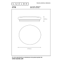 Lucide ceiling luminaire OTIS LED round IP20, opal 