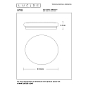 Lucide ceiling luminaire OTIS LED round IP20, opal 