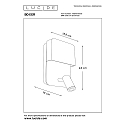 LED Wandleuchte BOXER, 1x10W, 3000K, Mit USB-Ladepunkt, schwarz