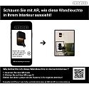 LED Wandleuchte BOXER, 1x10W, 3000K, Mit USB-Ladepunkt, schwarz