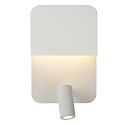 Lucide LED Wandleuchte BOXER, 1x10W, 3000K, Mit USB-Ladepunkt, wei�