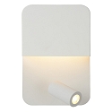 Lucide LED Wandleuchte BOXER, 1x10W, 3000K, Mit USB-Ladepunkt, wei�