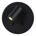 wall luminaire BENTJER LED round IP20, black 