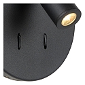 wall luminaire BENTJER LED round IP20, black 