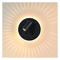 wall luminaire BENTJER LED round IP20, black 