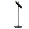 Lucide table lamp PHILON LED cylindrical, rotatable IP20, black dimmable