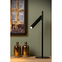 Lucide table lamp PHILON LED cylindrical, rotatable IP20, black dimmable