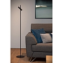 Lucide floor lamp PHILON LED cylindrical, rotatable IP20, black dimmable