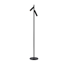 floor lamp PHILON LED 2 flames, cylindrical IP20, black dimmable