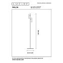 Lucide floor lamp PHILON LED 2 flames, cylindrical IP20, black dimmable