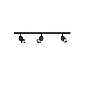1-phase spot DESIGNLINE TUBE KIT set of 3 GU10, black
