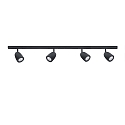 1-phase spot DESIGNLINE BELL KIT set of 4 GU10, black
