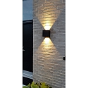 Lumexx LED Au�enwandleuchte ARCA XL W150, 2x9W, 3000K, 2x819lm, IP65, dimmbar, schwarz