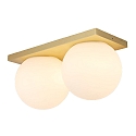 Lumexx wall and ceiling luminaire PALLA DOUBLE IP20, brass dimmable