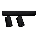 spot A BLOC TWO 2 flames IP20, black dimmable