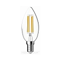 LED Filament Kerzenform C35, E14, 5.3W 2700K 470lm, CRi >90, dimmbar, klar