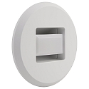 LED-Wandeinbauleuchte TINA, IP20, RUND, � 8.5cm, 230V, 1W 10-45lm 3000K 100�, 320� drehbar, schaltbar, wei�
