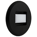 LED-Wandeinbauleuchte TINA, IP20, RUND, � 8.5cm, 230V, 1W 10-45lm 3000K 100�, 320� drehbar, schaltbar, schwarz