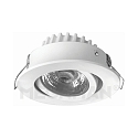 LED Einbaustrahler RICO DTW HR, IP44, 9W 1800-3000K 700lm 36�, CRi> 90, schwenkbar, Dim-To-Warm, Wei�