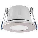 outdoor recessed luminaire TEGO SLIM DOWNLIGHT 68MM rigid, set of 10 IP65, nickel dimmable