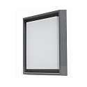 Outdoor LED luminaire QUADRO L for wall or ceiling, 27 x 27cm, IP54, 25W 3000K 2900lm