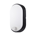 Outdoor LED Fl�chenleuchte BULKA OVAL inkl. PIR Sensor, IP54, 10W 4000K 700lm 120�