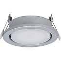recessed luminaire MEGATRON PLANEX GX53 IP20, silver, lacquered