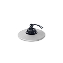 Megatron hall spot HELA DALI2 DALI controllable, impact resistant, flicker-free IP65, grey, black dimmable