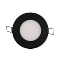 recessed downlight LED PANEL FLAT 85 R SCCT MP round, CCT Switch, switchable, multipower IP44, black 